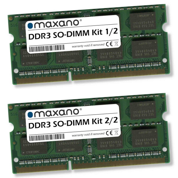 16GB Kit (2x8GB) RAM für Acer Aspire 3830TG, 3830T (DDR3 1600MHz SO-DIMM)